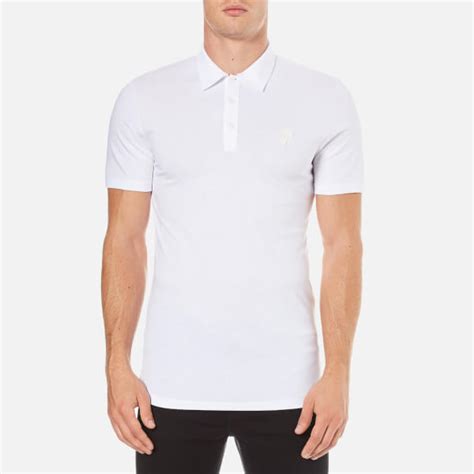 versace collection polo shirt white|versace men's polo shirt sale.